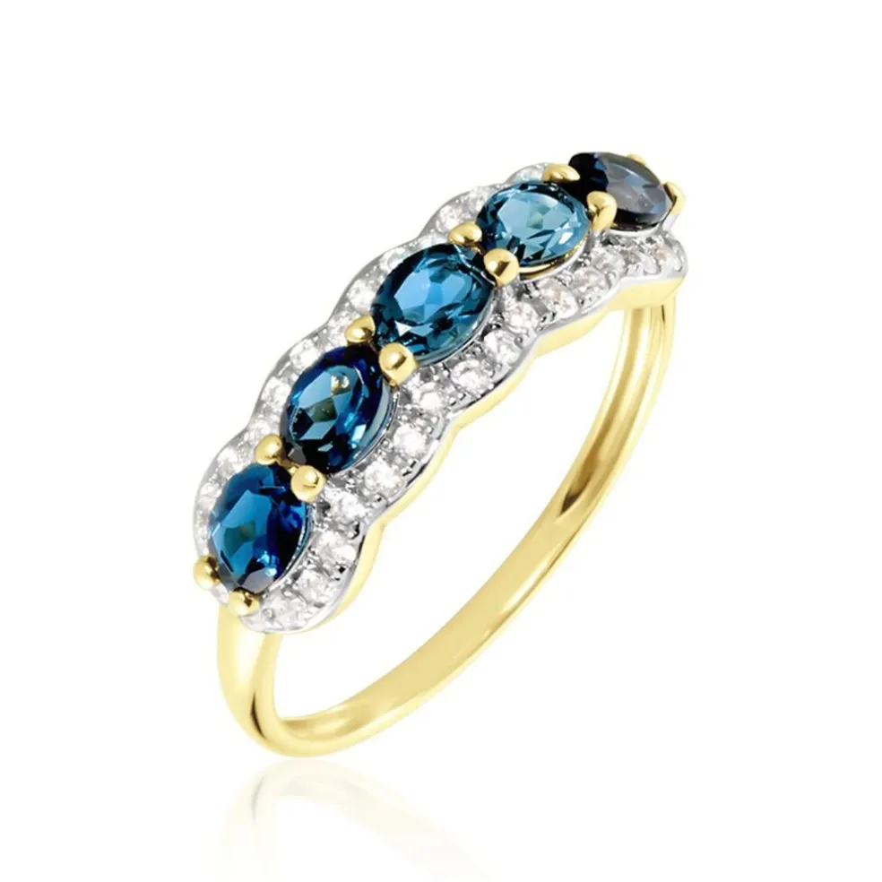 Bague Multipierres Or Jaune Margaux Topaze