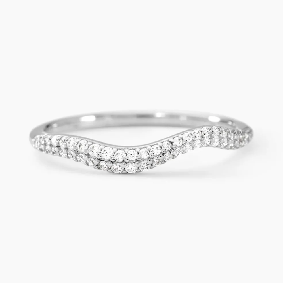 Bague Nandie Argent Blanc Oxyde De Zirconium