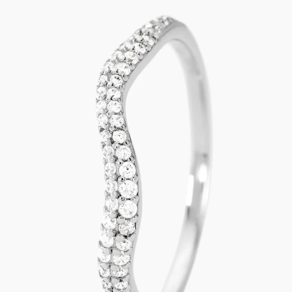 Bague Nandie Argent Blanc Oxyde De Zirconium