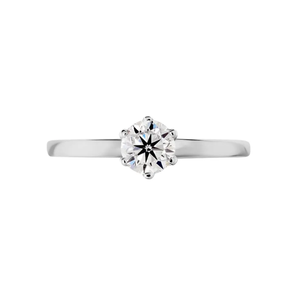 Bague Natalia Ld Platine Blanc Diamant Synthétique