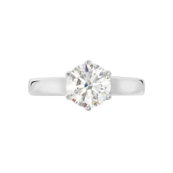 Bague Natalia Ld Platine Blanc Diamant Synthétique