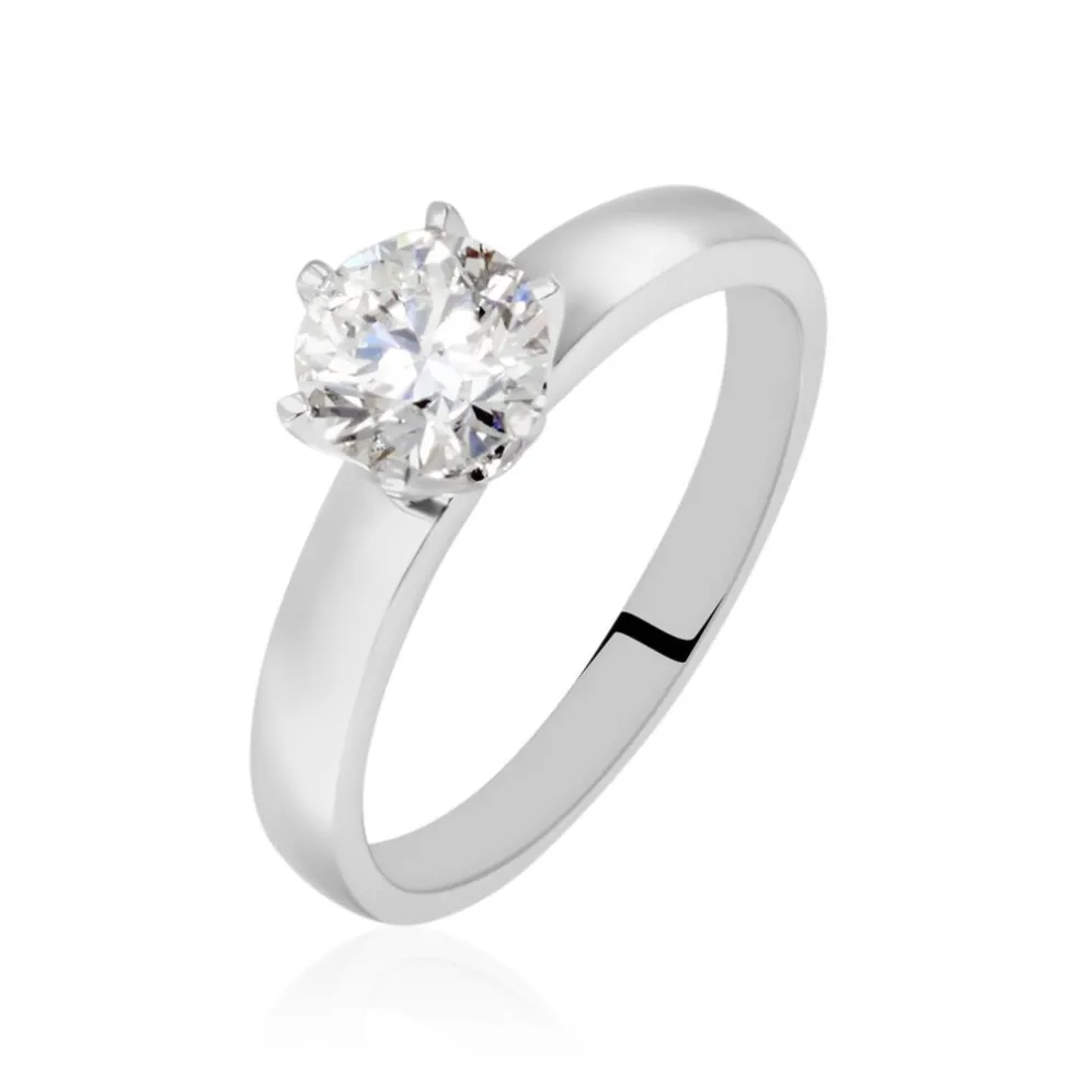 Bague Natalia Ld Platine Blanc Diamant Synthétique
