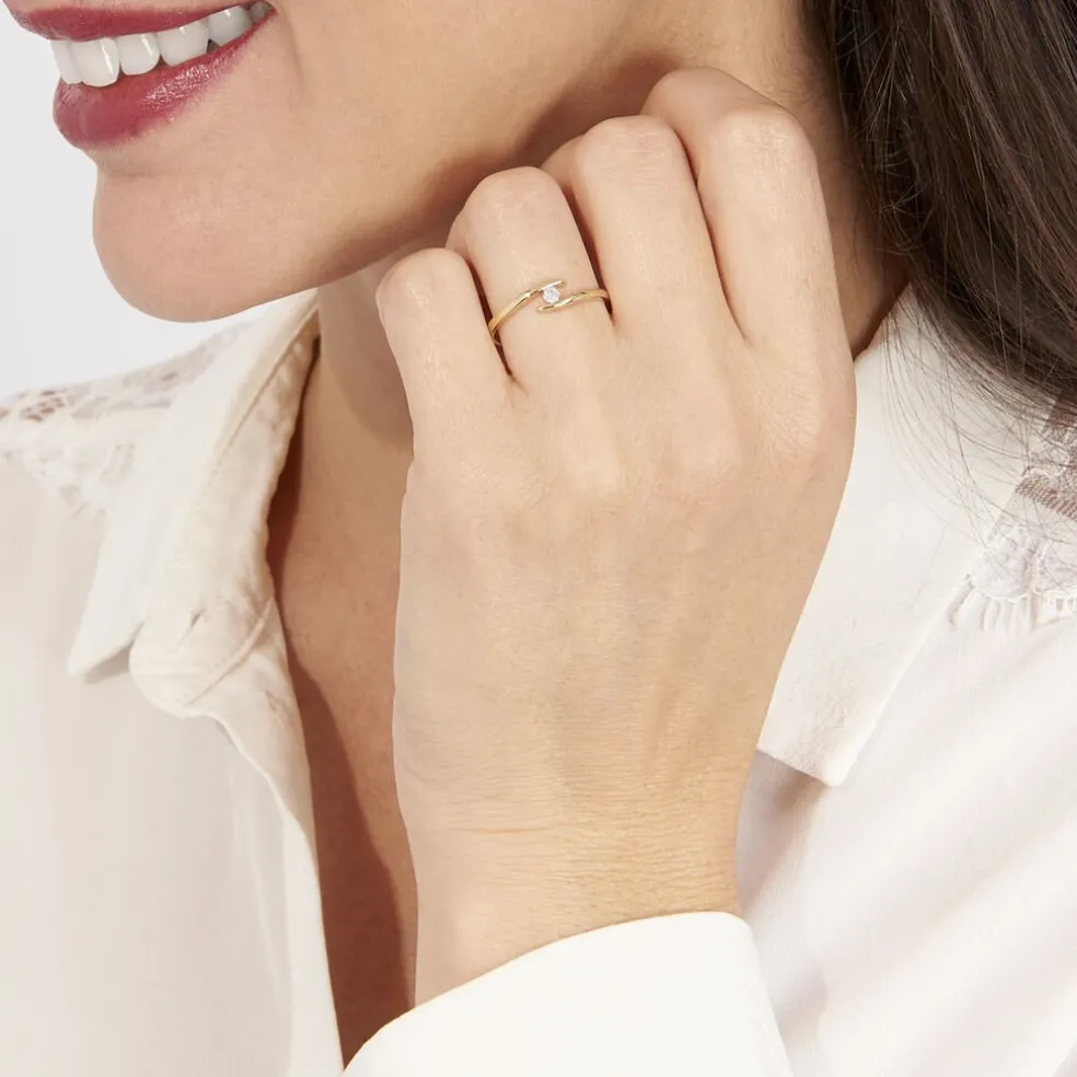Bague Nolah Or Jaune Diamant