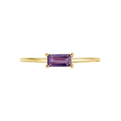 Bague Nottingham Or Jaune Améthyste