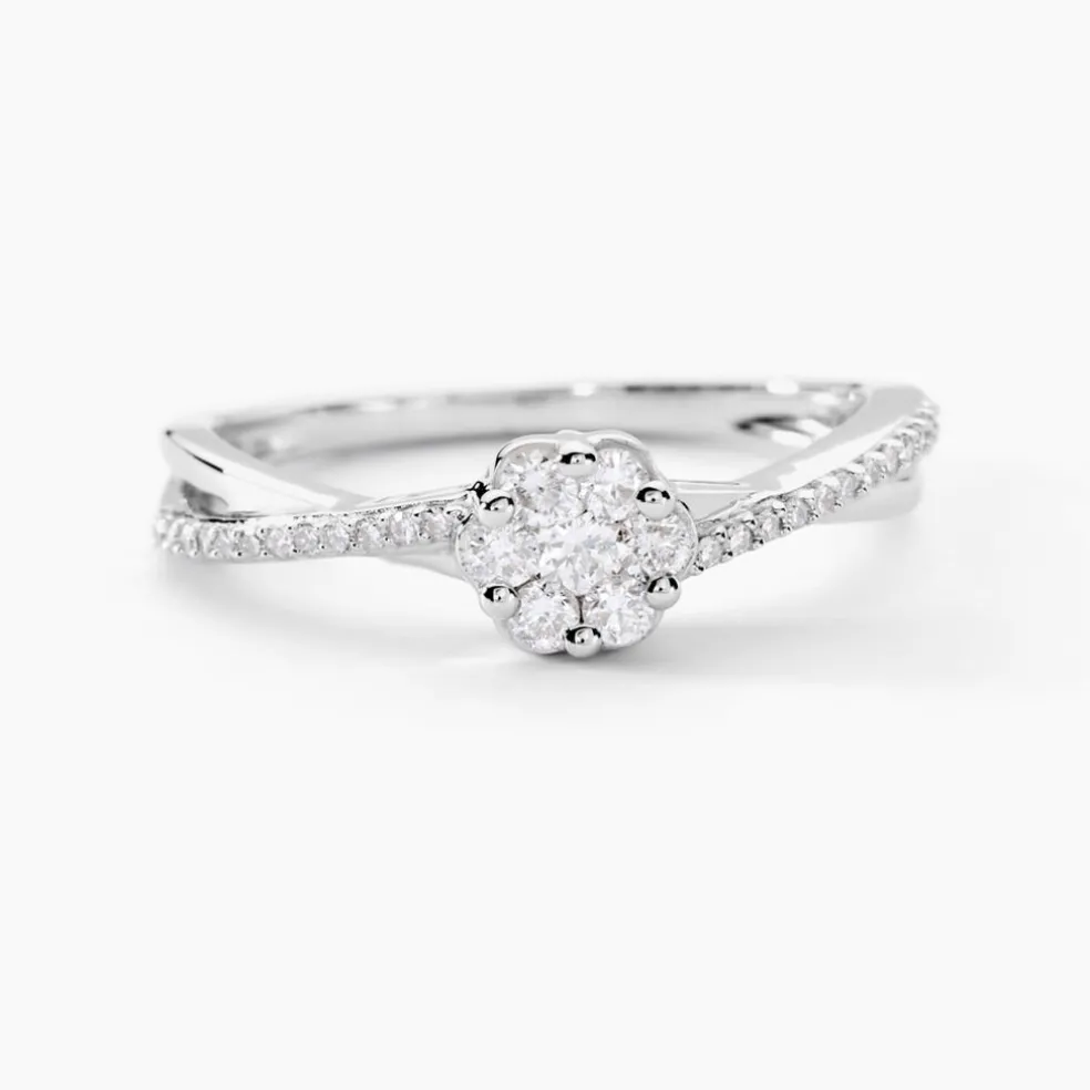 Bague Nusa Or Blanc Diamant