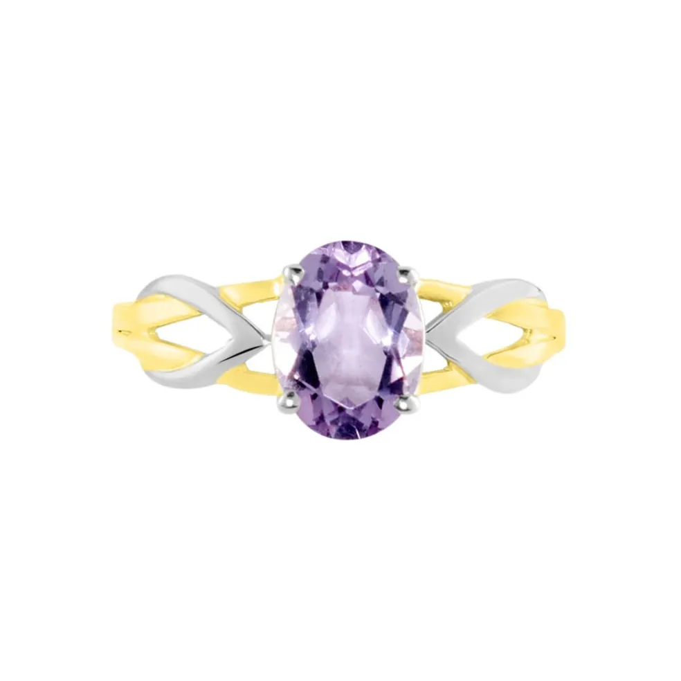 Bague Or Bicolore Bonnie Améthyste