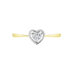 Bague Or Bicolore Goulvena Oxyde De Zirconium