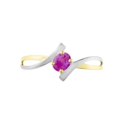 Bague Or Bicolore Rosmunda Rubis