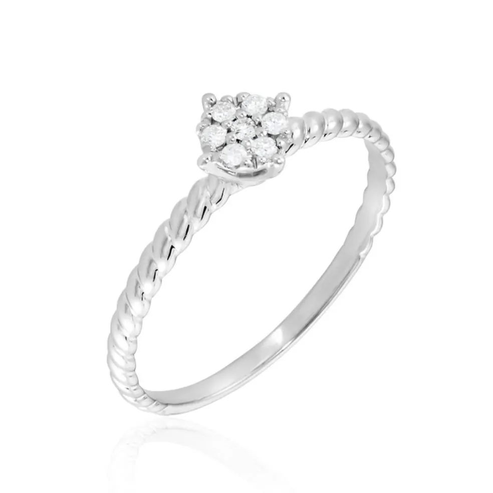 Bague Or Blanc Addie Diamants