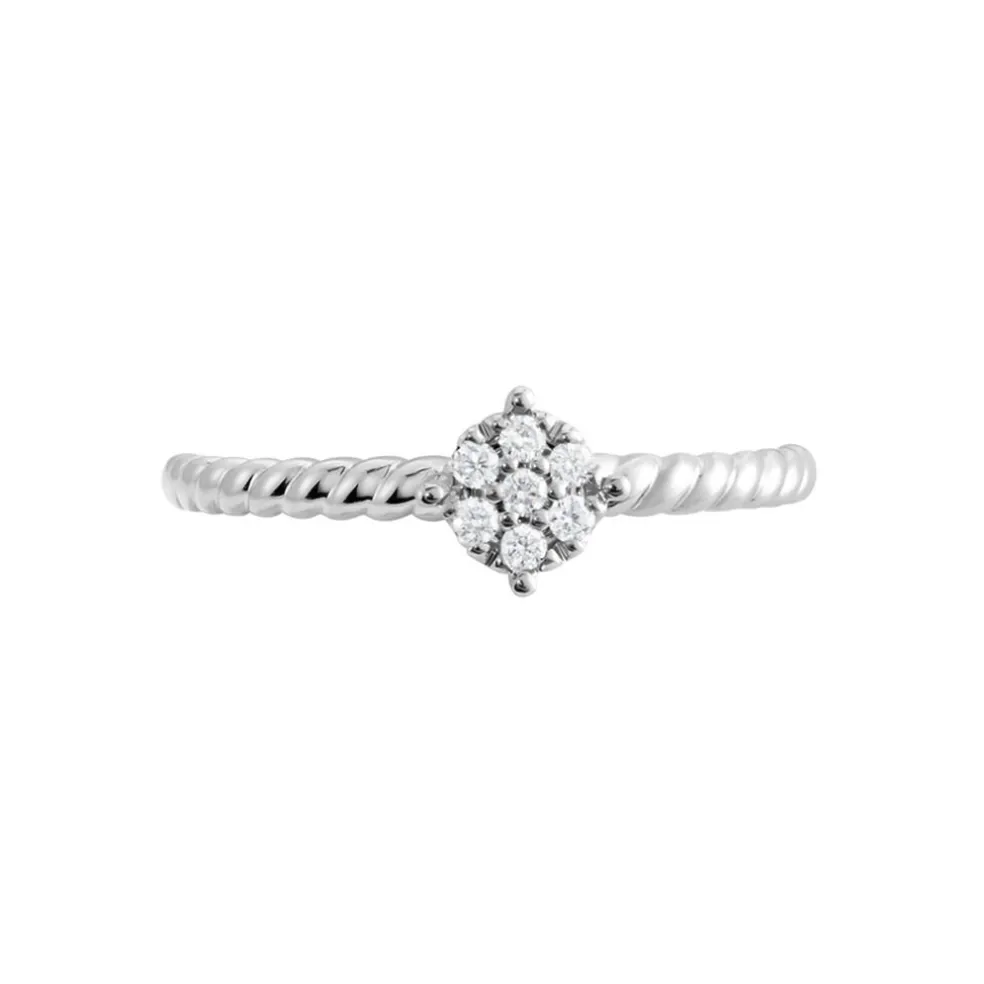 Bague Or Blanc Addie Diamants
