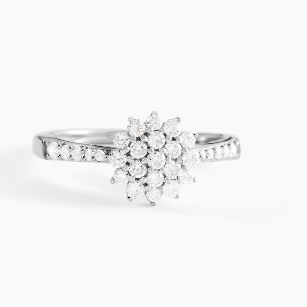 Bague Or Blanc Chouchana Diamant Synthetique