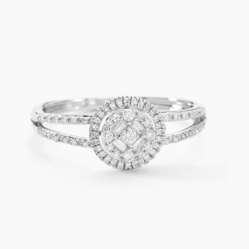 Bague Or Blanc Collection 1986 Diamants