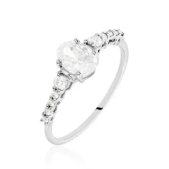 Bague Or Blanc Peadar Oxyde De Zirconium