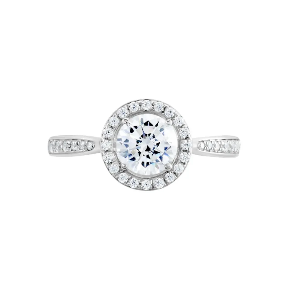 Bague Or Blanc Pelagius Oxyde De Zirconium