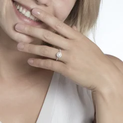 Bague Or Blanc Verna Diamants Cercle
