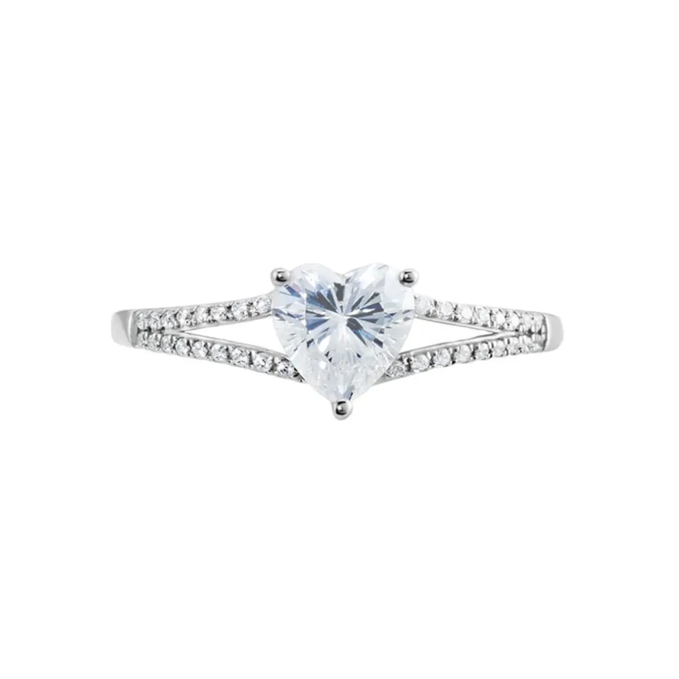 Bague Or Blanc Zandra Oxyde De Zirconium