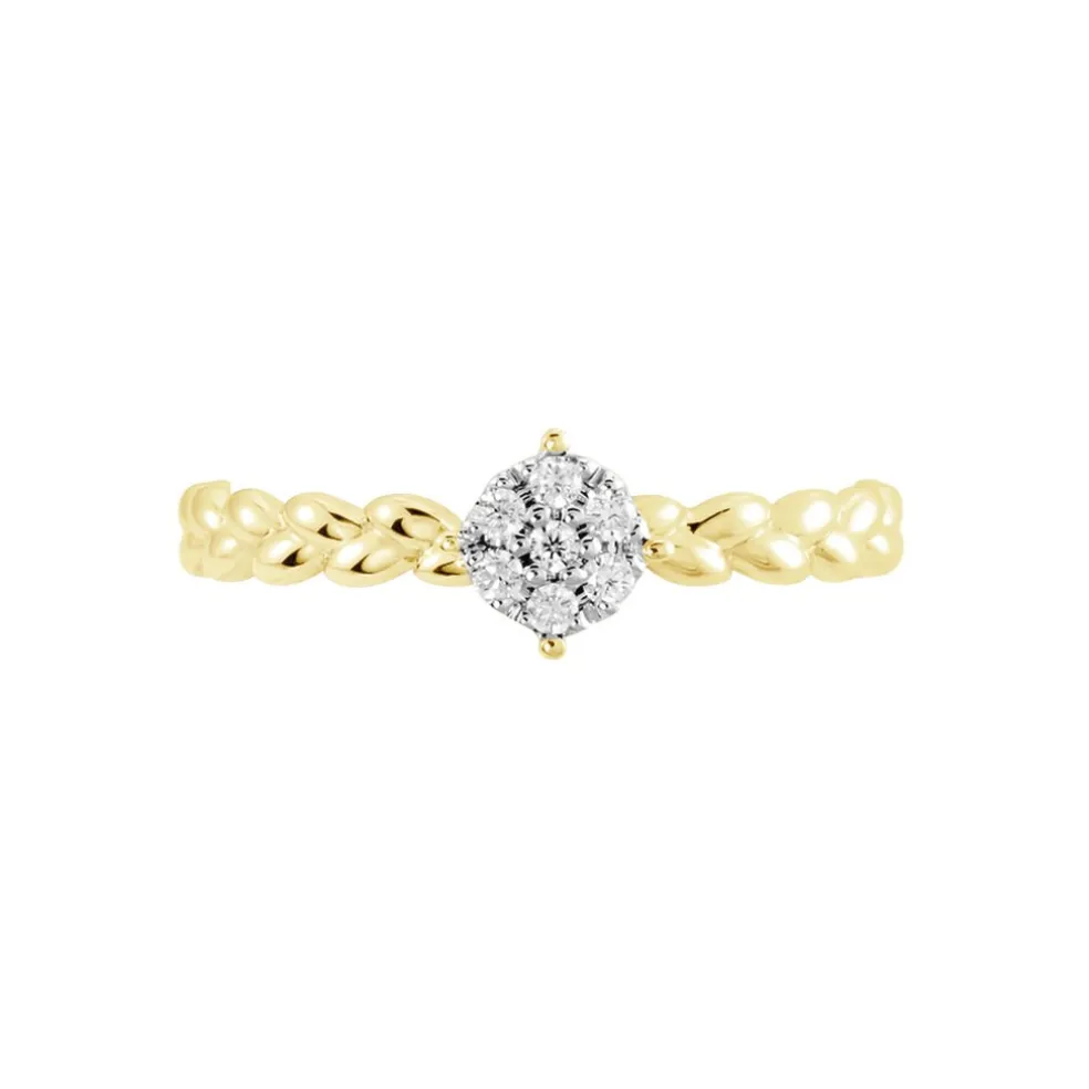 Bague Or Jaune Adlai Diamants