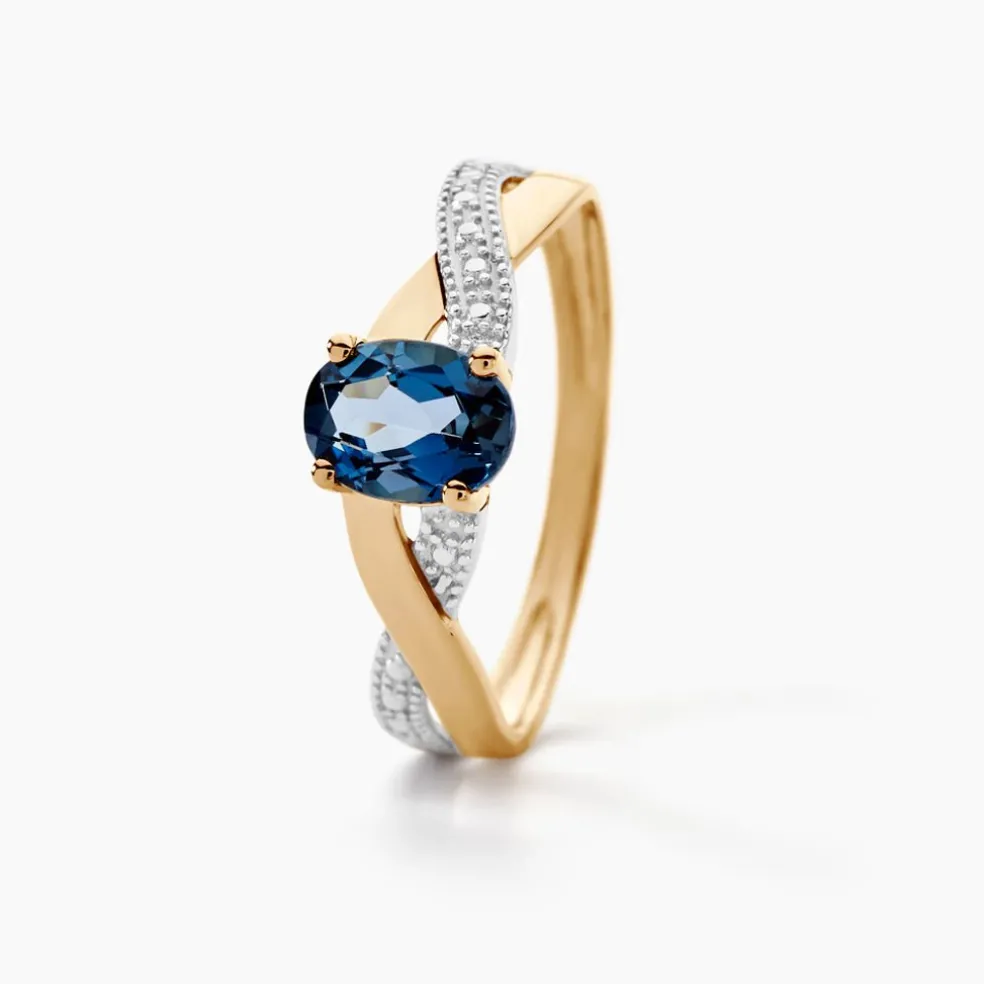 Bague Or Jaune Candice Topaze