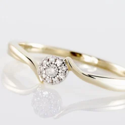 Bague Or Jaune Cerisette Diamant