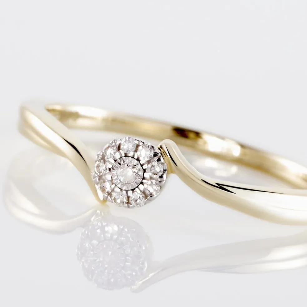 Bague Or Jaune Cerisette Diamant