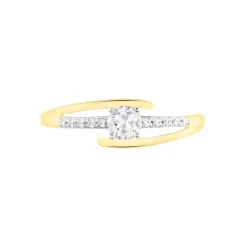 Bague Or Jaune Daegan Oxydes De Zirconium