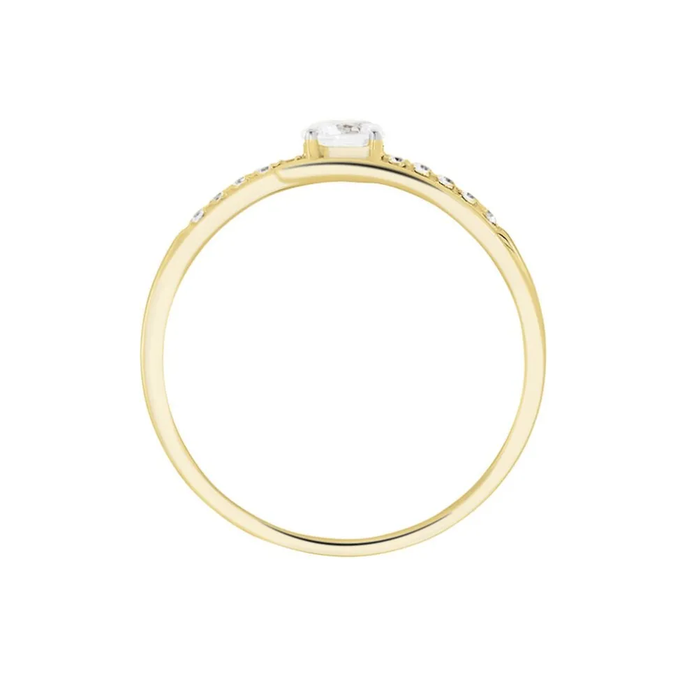 Bague Or Jaune Daegan Oxydes De Zirconium
