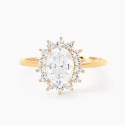 Bague Or Jaune Emilius Oxyde De Zirconium