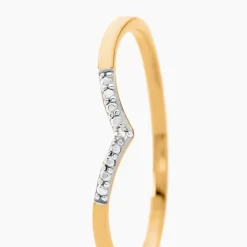 Bague Or Jaune Kaitlynn Diamant
