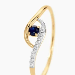 Bague Or Jaune Karmele Saphir