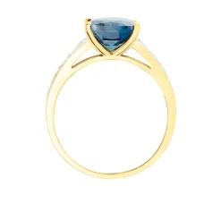 Bague Or Jaune Marie-camille Topaze Oxydes De Zirconium