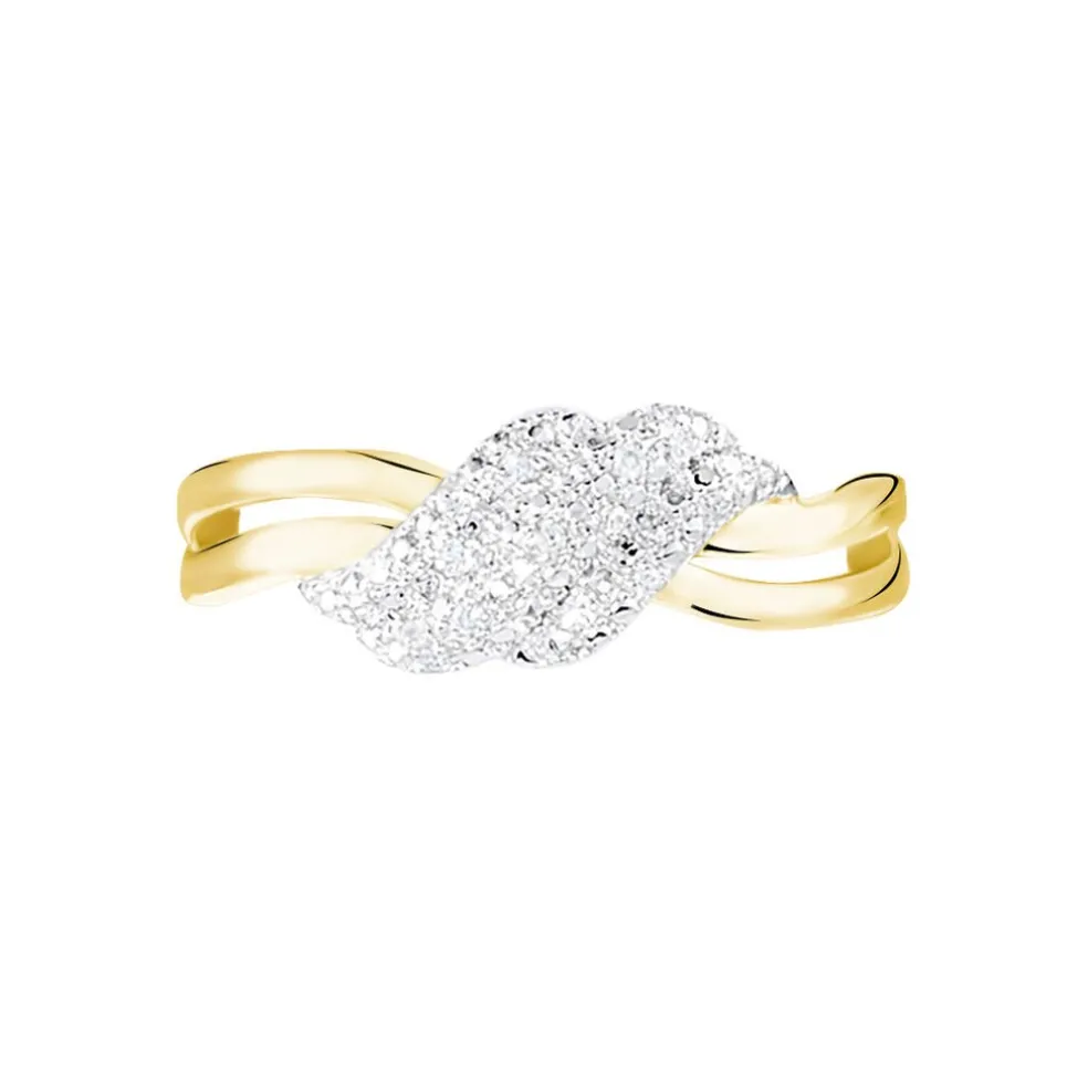 Bague Or Jaune Ricoria Diamants
