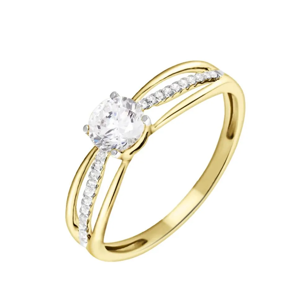 Bague Or Jaune Rodrigo Oxyde De Zirconium
