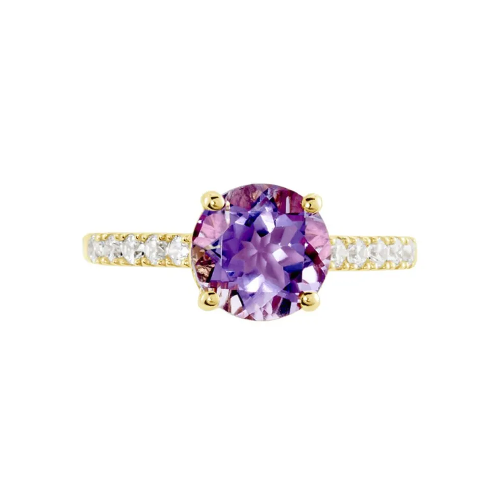 Bague Or Jaune Terese Améthyste