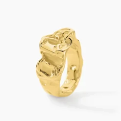 Bague Organic Acier Jaune
