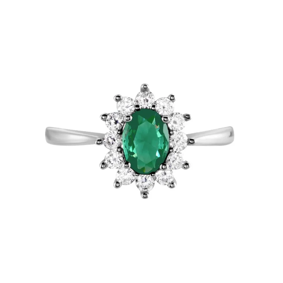 Bague Perez Argent Blanc Oxyde De Zirconium