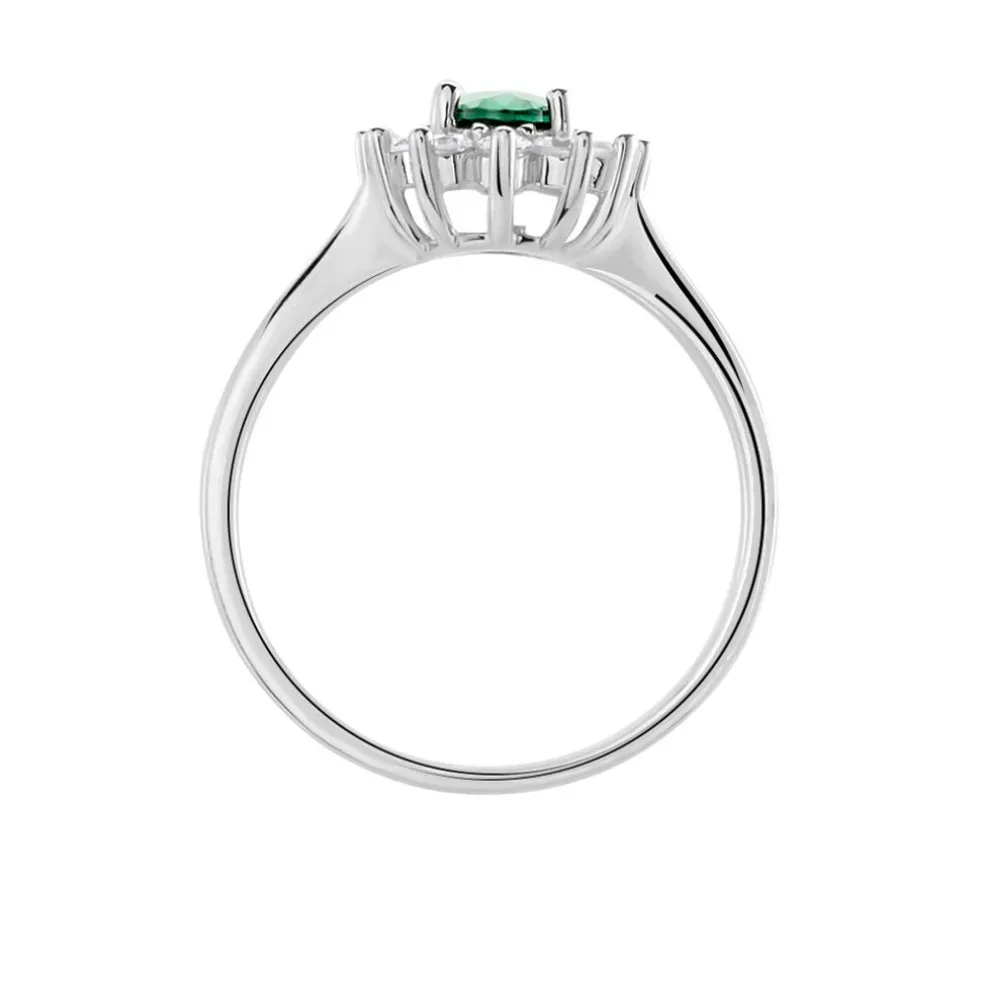 Bague Perez Argent Blanc Oxyde De Zirconium