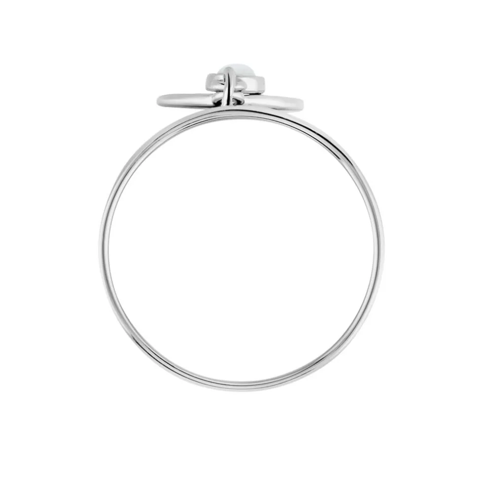 Bague Piassina Argent Blanc Nacre