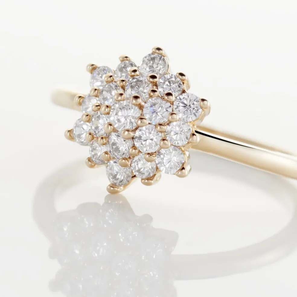 Bague Plaqué Or Sadoth Oxyde De Zirconium
