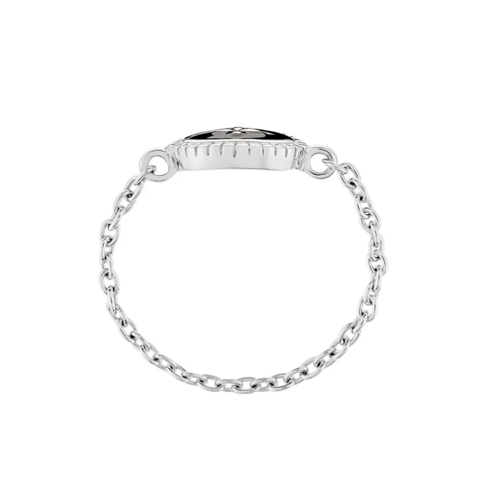 Bague Polka Argent Blanc