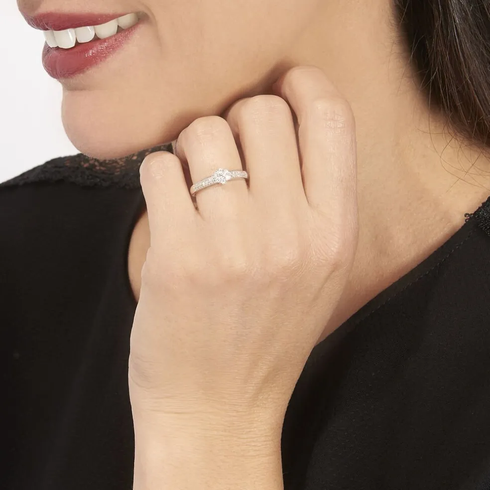 Bague Praya Or Blanc Diamant