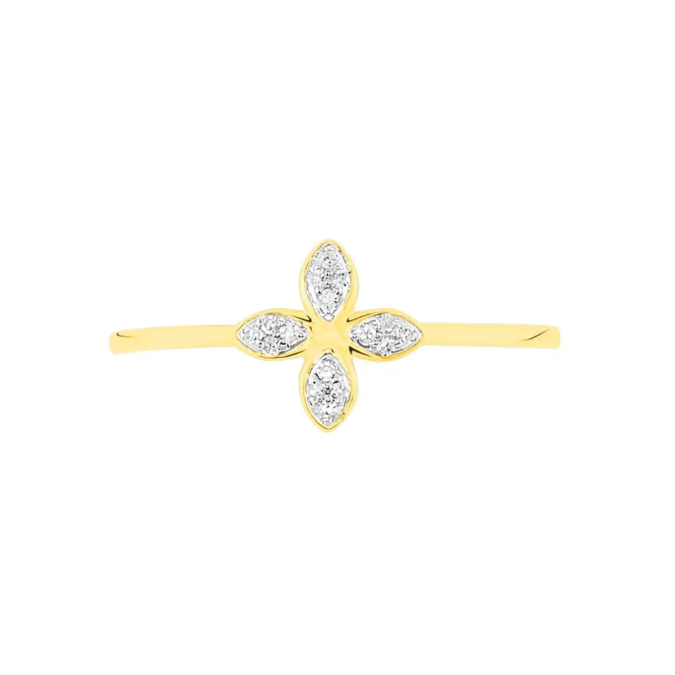 Bague Raskia Or Jaune Diamant