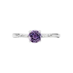 Bague Rio Argent Blanc Oxyde De Zirconium