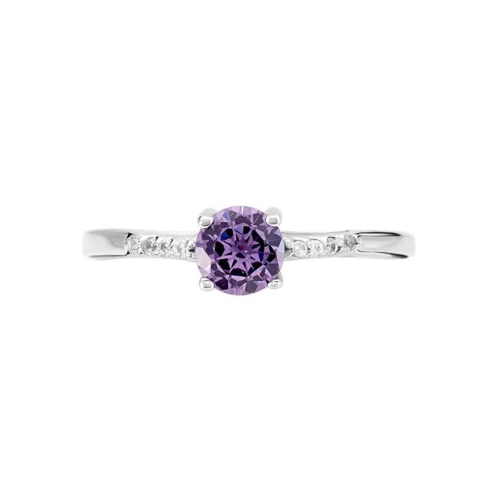 Bague Rio Argent Blanc Oxyde De Zirconium