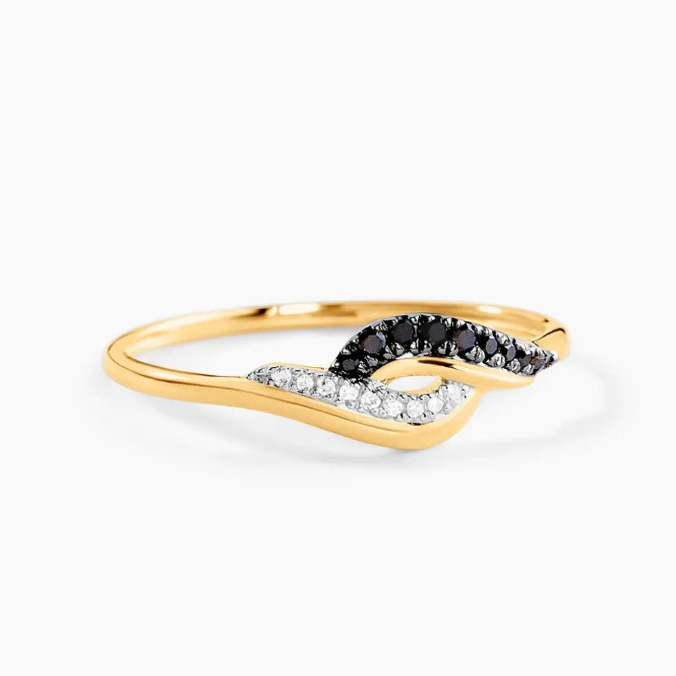 Bague Sculptural Or Jaune Diamant