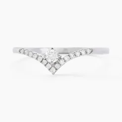 Bague Sirius Or Blanc Diamant Synthétique