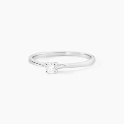 Bague Solitaire Aphrodite Or Blanc Diamant