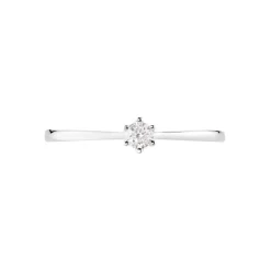 Bague Solitaire Athena Or Blanc Diamant