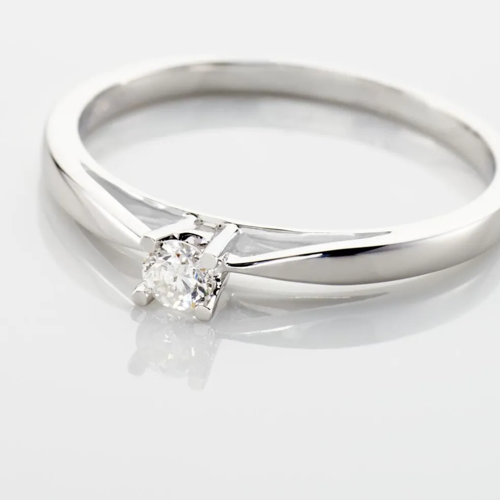 Bague Solitaire Celina Or Blanc Diamant