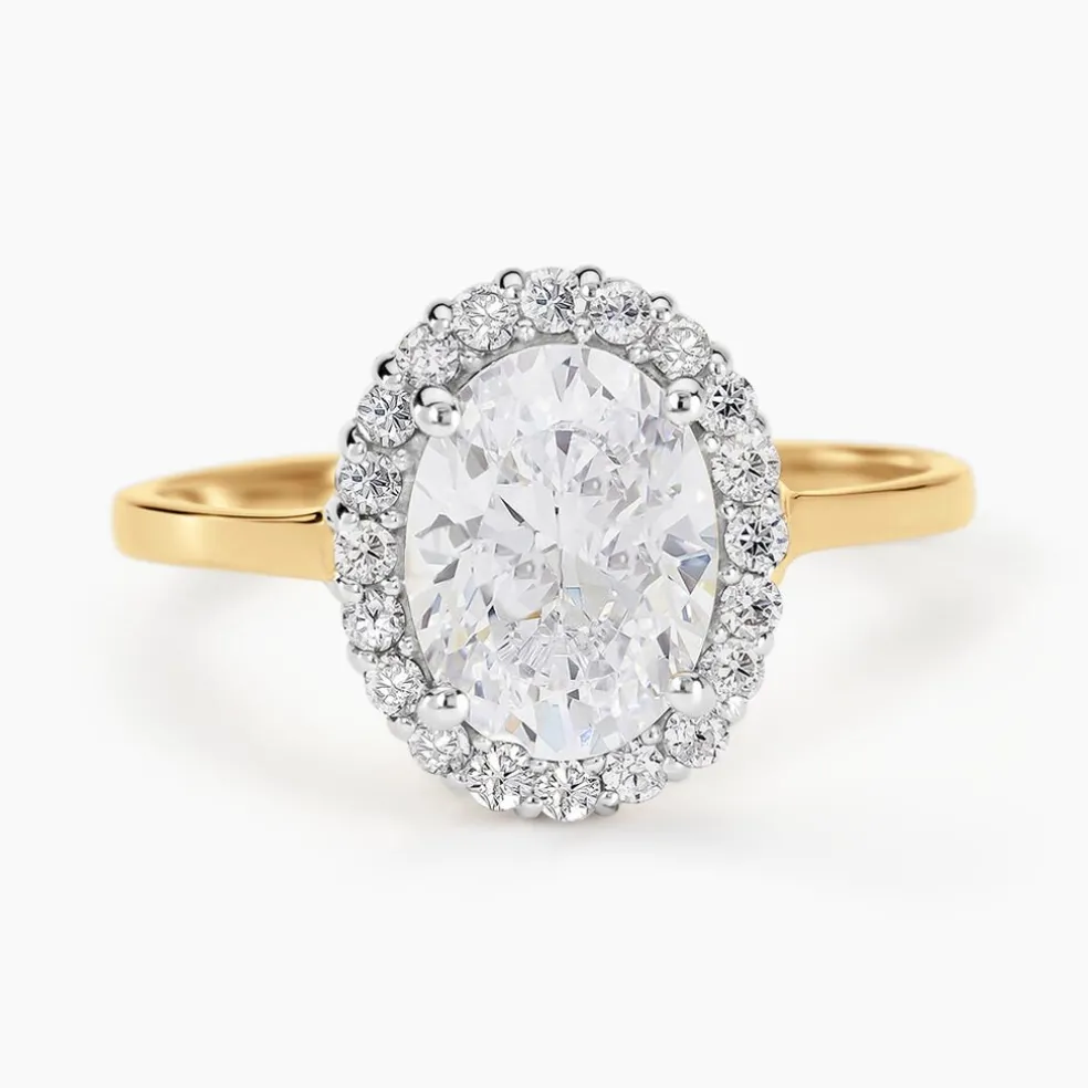 Bague Solitaire Cillie Or Jaune Oxyde De Zirconium