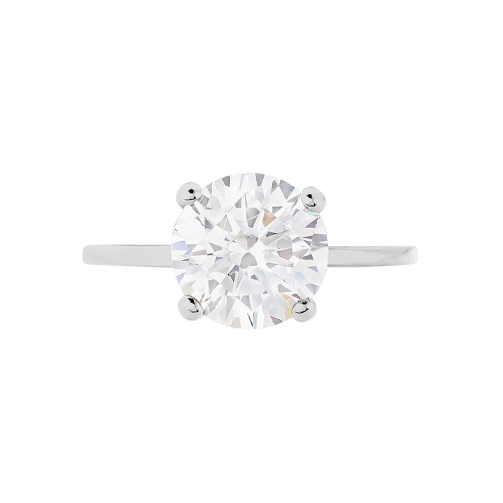 Bague Solitaire Gatiane Argent Oxyde De Zirconium